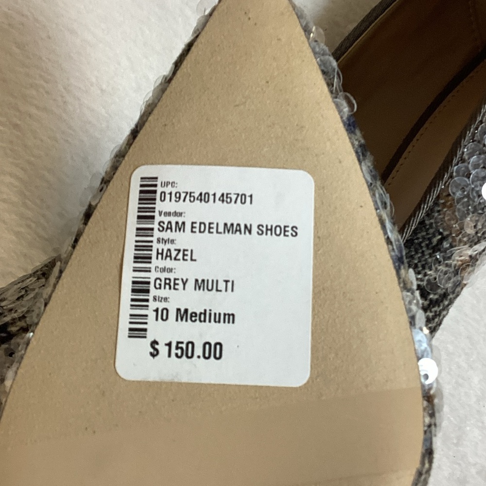 Sam Edelman Sequin Plaid Heels - Picture 3 of 5